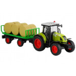Traktor s prívesom so senom 37,5 cm, svetlo + zvuk